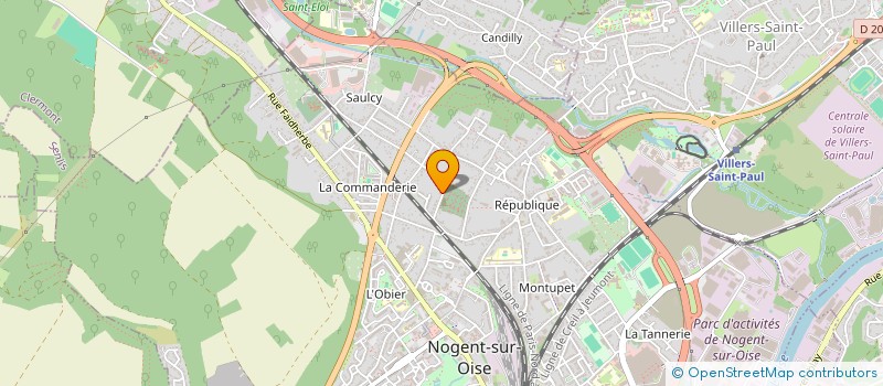 localisation de l'entreprise ALLIANCE JUDO CREIL  NOGENT-SUR-OISE