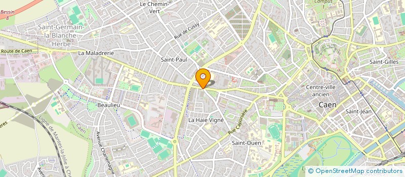 localisation de l'entreprise ALLIANCE JUDO INTER QUARTIERS CAEN à CAEN
