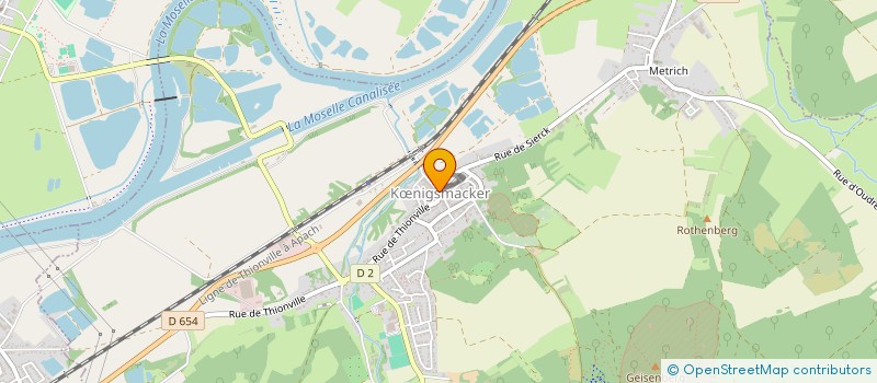 localisation de l'entreprise ALLIANCE JUDO KOENIGSMACKER-SIERCK LES BAINS  KNIGSMACKER