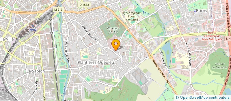 localisation de l'entreprise ALLIANCE JUDO METZ  METZ