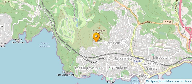 localisation de l'entreprise ALLIANCE JUDO VAR OUEST à BANDOL