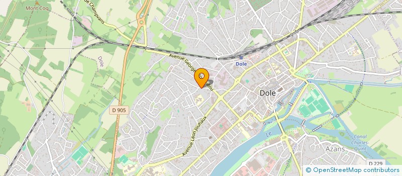 localisation de l'entreprise ALLIANCE JURA KATA JUDO (AJKJ) à DOLE