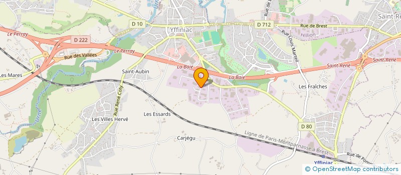 localisation de l'entreprise ALLIANCE LOGISTIQUE à YFFINIAC
