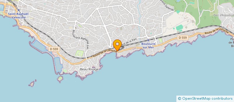 localisation de l'entreprise ALLIANCE MANAGEMENT COTE D'AZUR  SAINT-RAPHAEL