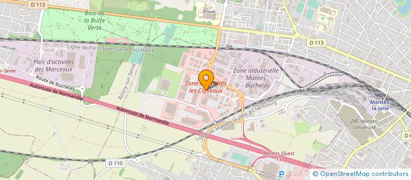 localisation de l'entreprise ALLIANCE MANTES  BUCHELAY