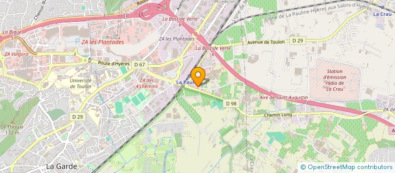 localisation de l'entreprise ALLIANCE MARINE  LA GARDE