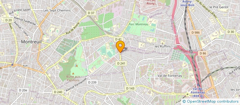 localisation de l'entreprise ALLIANCE MDB à MONTREUIL