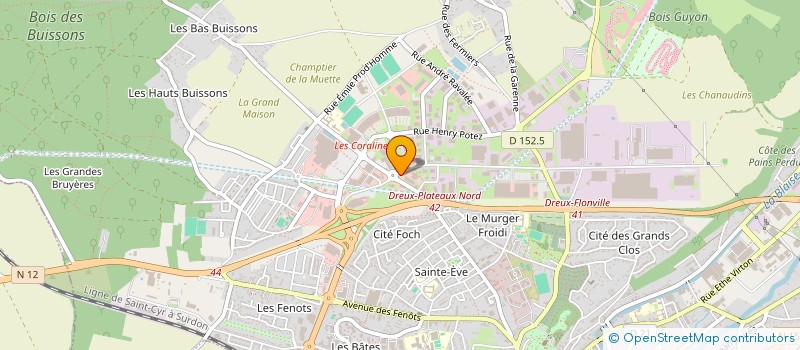 localisation de l'entreprise ALLIANCE MLV à DREUX