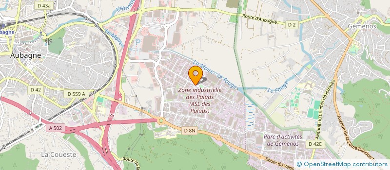 localisation de l'entreprise ALLIANCE MOZAIK  AUBAGNE