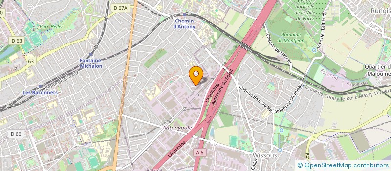 localisation de l'entreprise ALLIANCE MULTI NET à ANTONY