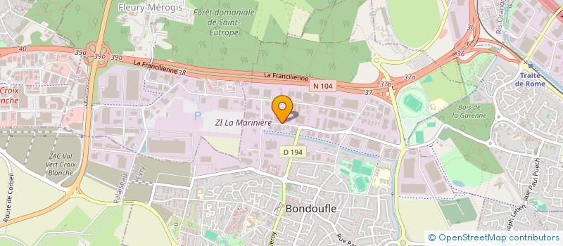 localisation de l'entreprise ALLIANCE MULTI-TRAITEMENTS à BONDOUFLE