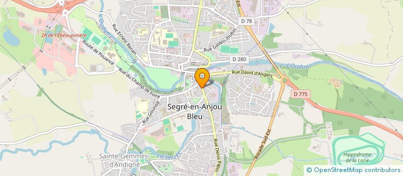 localisation de l'entreprise ALLIANCE MULTIMEDIA à SEGRE-EN-ANJOU BLEU