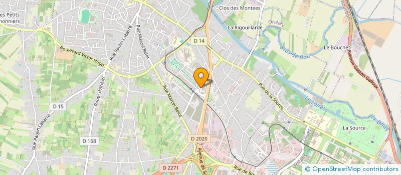 localisation de l'entreprise ALLIANCE NEGOCE à OLIVET