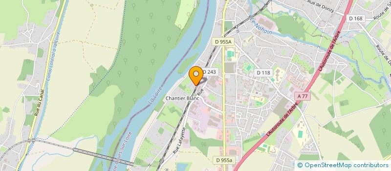 localisation de l'entreprise ALLIANCE NIEVRE JUDO 58 à COSNE-COURS-SUR-LOIRE