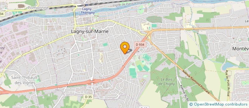 localisation de l'entreprise ALLIANCE NORD JUDO 77 à LAGNY-SUR-MARNE