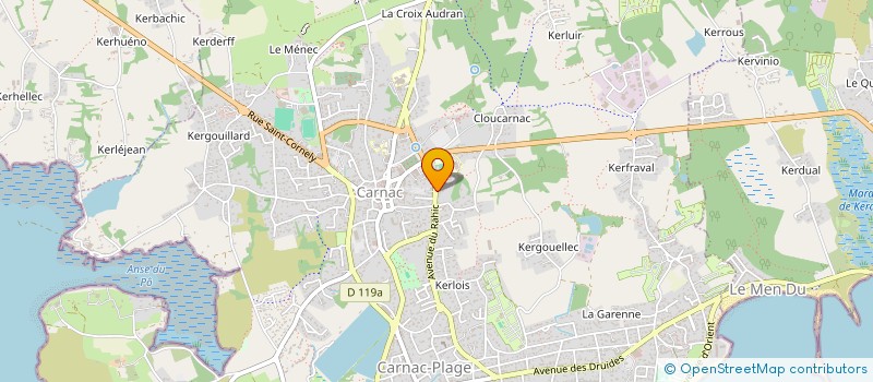 localisation de l'entreprise ALLIANCE NOTAIRES DE LA BAIE, PAR ABREVIATION ANB  CARNAC