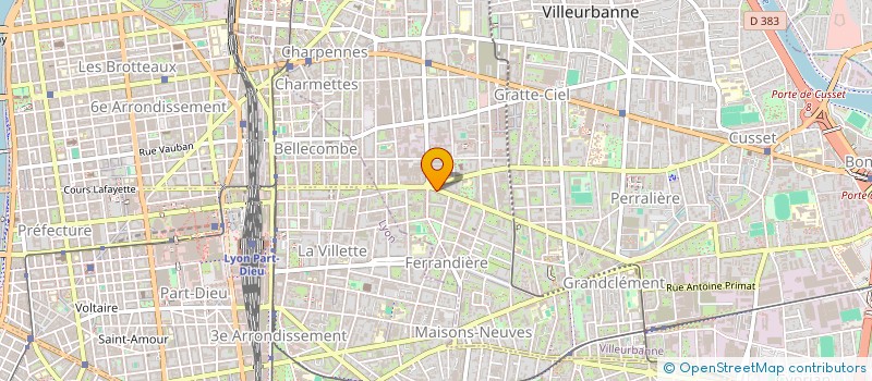 localisation de l'entreprise ALLIANCE NOUVELLE  VILLEURBANNE