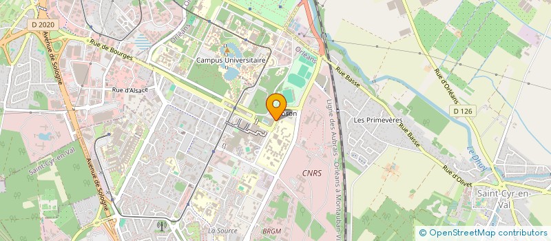 localisation de l'entreprise ALLIANCE ORLEANS NATATION à ORLEANS