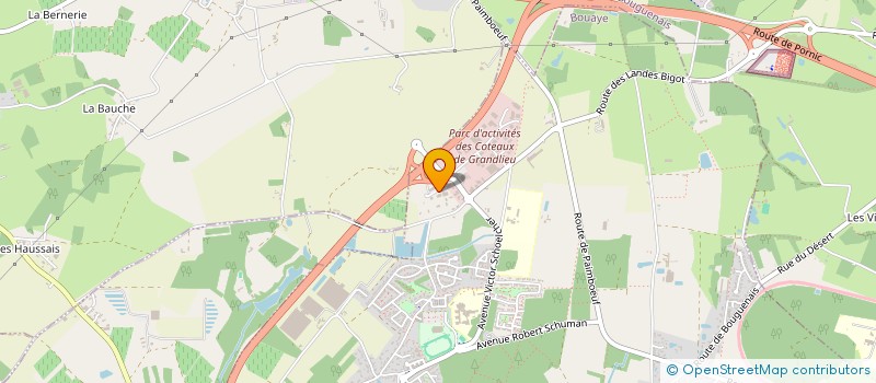 localisation de l'entreprise ALLIANCE OUVERTURES  BOUAYE