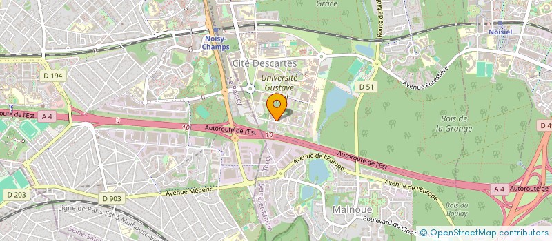 localisation de l'entreprise ALLIANCE PATRIMOINE  CHAMPS-SUR-MARNE