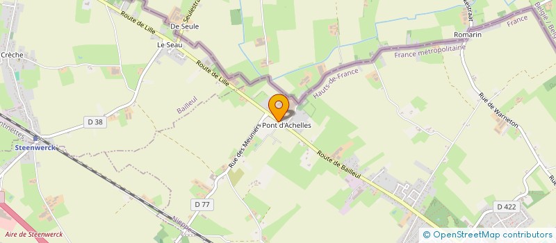 localisation de l'entreprise ALLIANCE PAYSAGES  VIEUX-BERQUIN