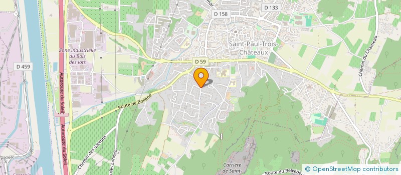 localisation de l'entreprise ALLIANCE PEINTURE  SAINT-PAUL-TROIS-CHATEAUX