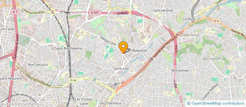 localisation de l'entreprise ALLIANCE PEINTURE à MARSEILLE