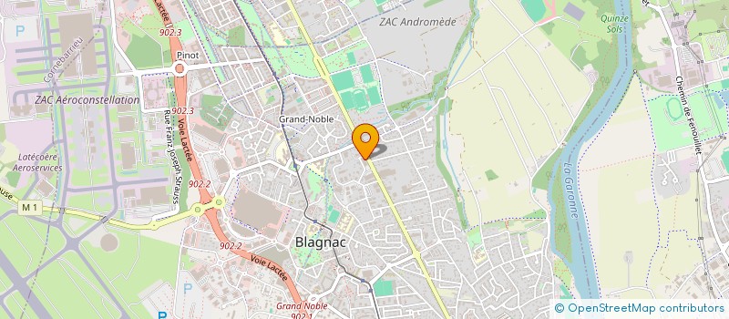 localisation de l'entreprise ALLIANCE PISCINES à BLAGNAC