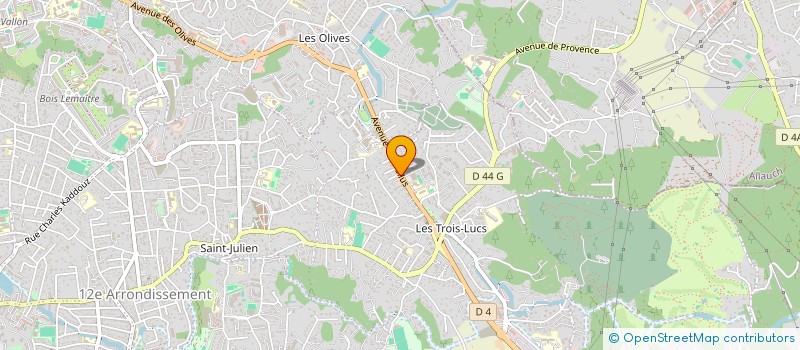 localisation de l'entreprise ALLIANCE PNEUS à MARSEILLE