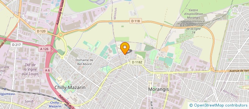 localisation de l'entreprise ALLIANCE POUR LA PROMOTION ET LA MOBILISATION POUR L'INSERTION ET LE MAINTIEN PROFESSIONNELS DES PERSONNES EN SITUATION à MORANGIS
