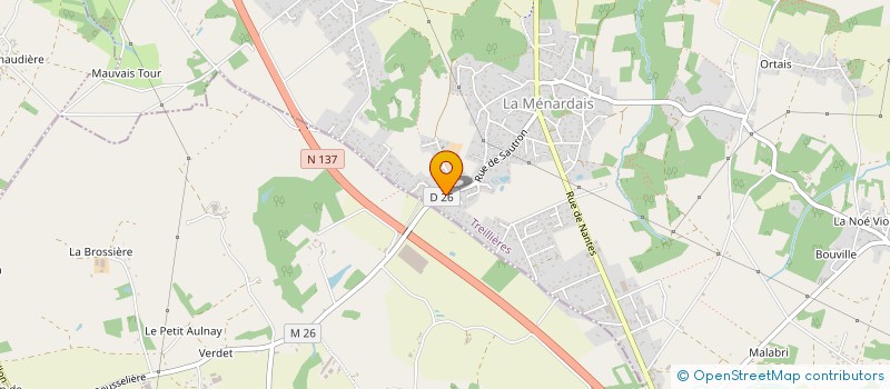 localisation de l'entreprise ALLIANCE PRO RENOV à TREILLIERES