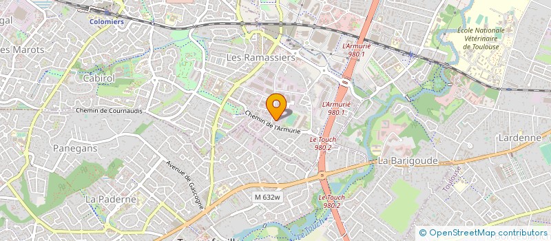 localisation de l'entreprise ALLIANCE PRODUCTION à COLOMIERS