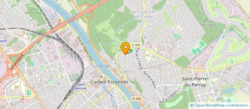 localisation de l'entreprise ALLIANCE PRODUCTION  SAINT-GERMAIN-LES-CORBEIL