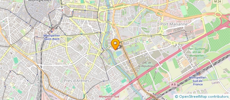 localisation de l'entreprise ALLIANCE PROPRIETES  JUVIGNAC