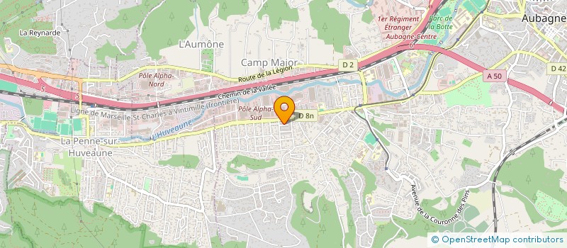 localisation de l'entreprise ALLIANCE PROVENCE IMMO à AUBAGNE