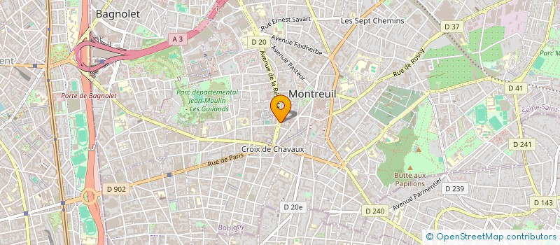 localisation de l'entreprise ALLIANCE PUERTO RICO - FRANCE à MONTREUIL