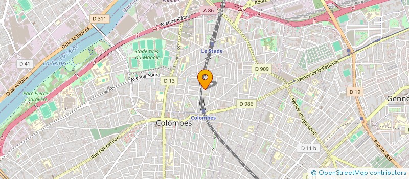 localisation de l'entreprise ALLIANCE RECONFORT  COLOMBES