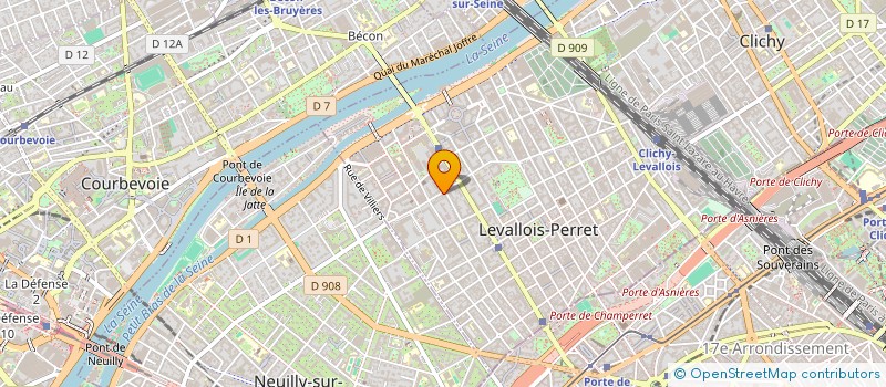 localisation de l'entreprise ALLIANCE RENOV à LEVALLOIS-PERRET