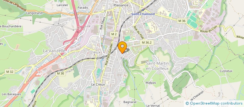 localisation de l'entreprise ALLIANCE RENOV HABITAT à SAINT-CHAMOND