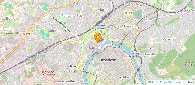 localisation de l'entreprise ALLIANCE RESTAURATION à BESANCON