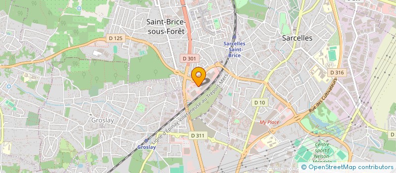 localisation de l'entreprise ALLIANCE REUSSITE  ST BRICE SOUS FORET