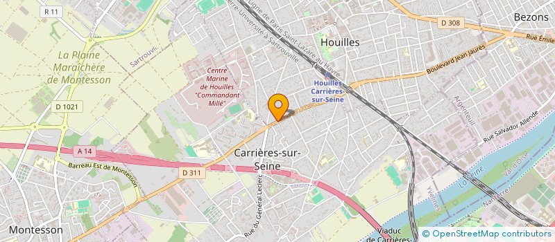 localisation de l'entreprise ALLIANCE SCI ROVILLON  HOUILLES