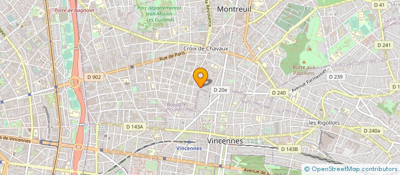 localisation de l'entreprise ALLIANCE SERVICE à MONTREUIL
