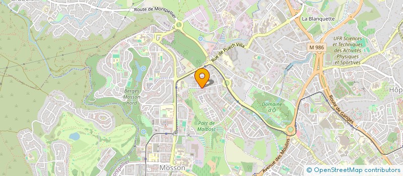 localisation de l'entreprise ALLIANCE SERVICES à MONTPELLIER
