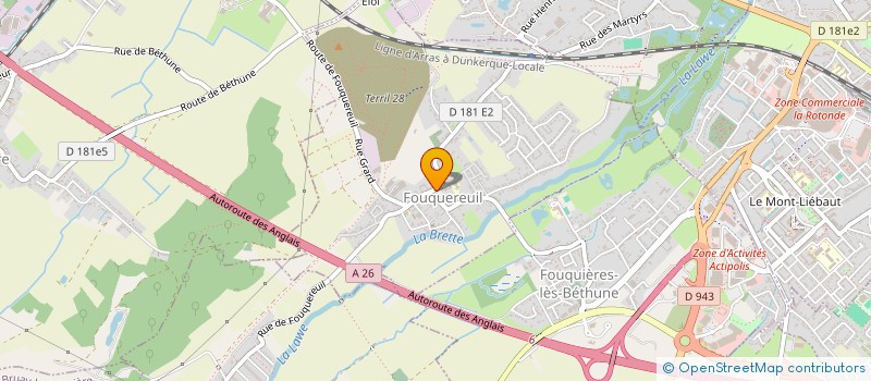 localisation de l'entreprise ALLIANCE SERVICES  FOUQUEREUIL