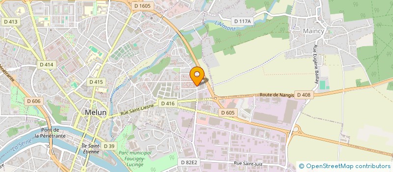 localisation de l'entreprise ALLIANCE SERVICES A DOMICILE à MELUN