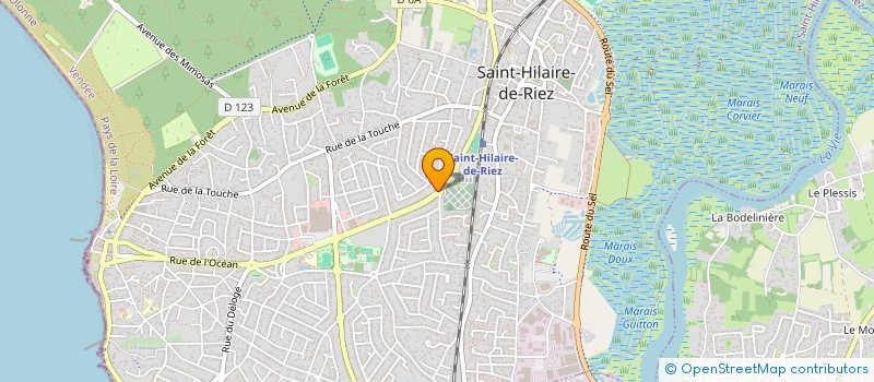 localisation de l'entreprise ALLIANCE SOLEIL à SAINT-HILAIRE-DE-RIEZ