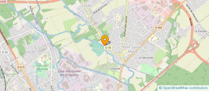 localisation de l'entreprise ALLIANCE SPORTIVE DE PONT SAINTE MARIE  PONT-SAINTE-MARIE