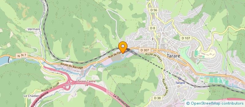 localisation de l'entreprise ALLIANCE SPORTIVE TARARE SECTION BASKET  TARARE