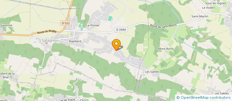 localisation de l'entreprise ALLIANCE SUD NORD IMMOBILIERE  SALAGNON